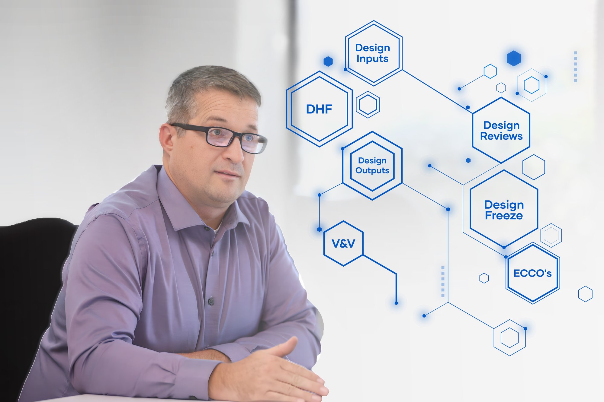 Man with hexagons 2 5